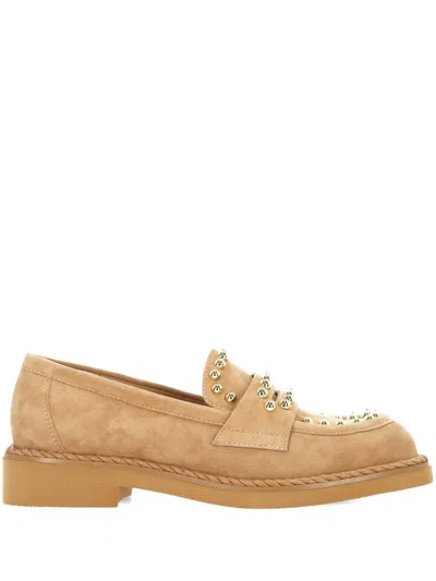 Bruno Premi Flat Shoes In Brown
