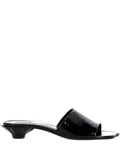 Chloé Flower Mule In Black