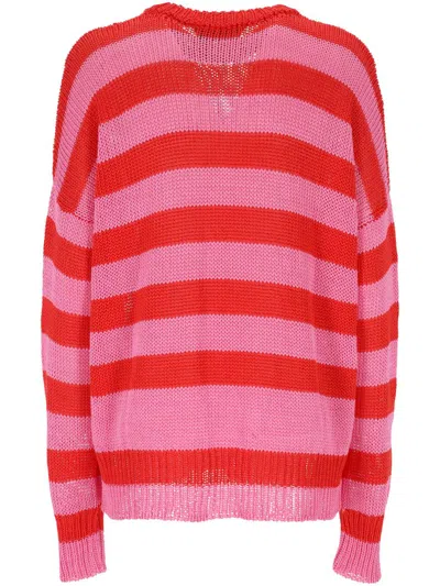 Giada Benincasa Ciao Amore Striped Knit Sweater In Multi