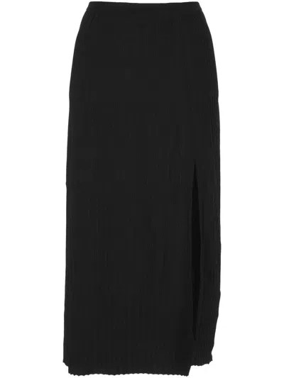 Mrz Side-slit Midi Skirt In Multi