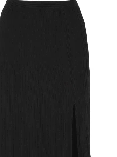 Mrz Side-slit Midi Skirt In Multi