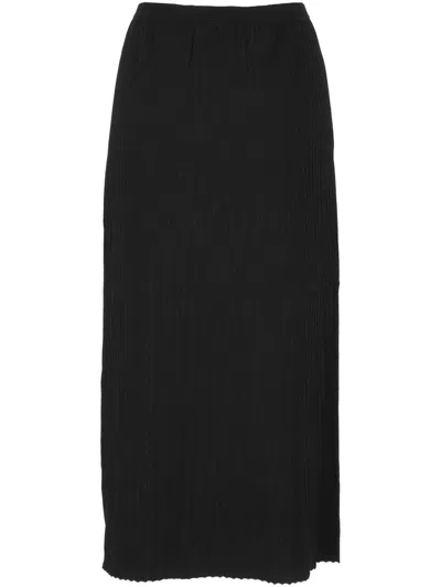 Mrz Side-slit Midi Skirt In Multi