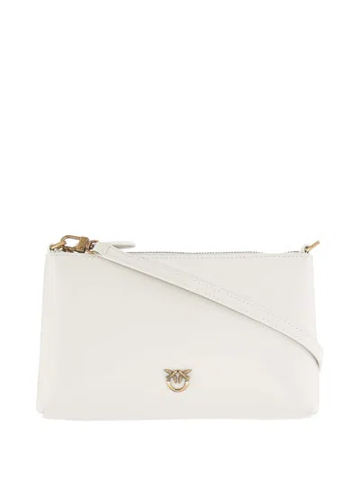 Pinko Mini Horizontal Pochette With Adjustable Shoulder Strap In Yellow
