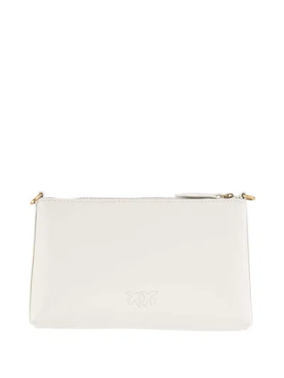 Pinko Mini Horizontal Pochette With Adjustable Shoulder Strap In Yellow