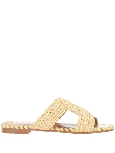 Alviero Martini Beige Geo Printed Sandal In Multi