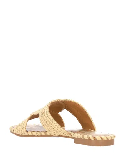 Alviero Martini Beige Geo Printed Sandal In Multi