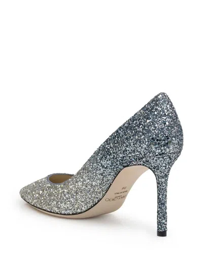 Jimmy Choo Romy Spring Onion Effect High Heels In Gray