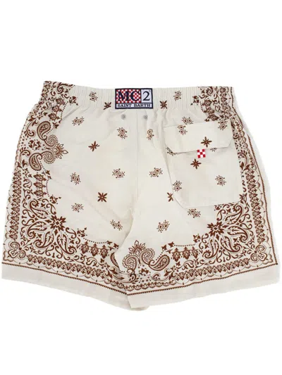 Mc2 Saint Barth Swimsuit  Men Color Yellow Cream In Brown