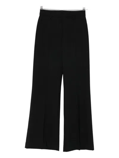 Dondup Flared Trousers In Black