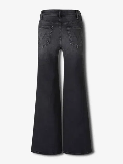 Mother The Hustler Roller Sneak Jeans In Black