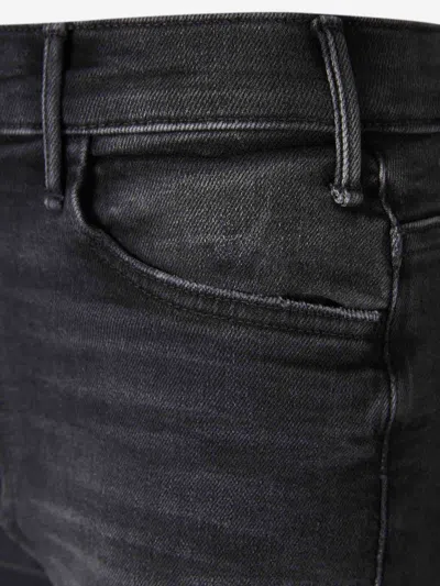 Mother The Hustler Roller Sneak Jeans In Black