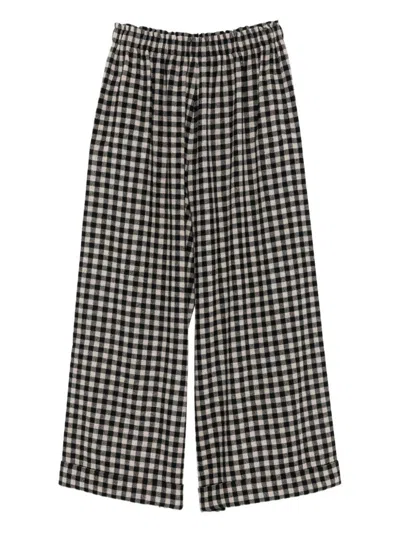 Daniela Gregis High-waist Wide-leg Trousers In Black