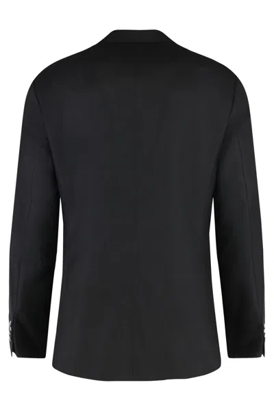 Hugo Boss Boss Single-breasted Two-button Jacket In Black