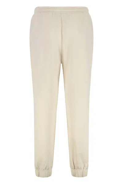 Canada Goose Cotton Sweatpants With Elastic Cuffs And Waistband In Neutral