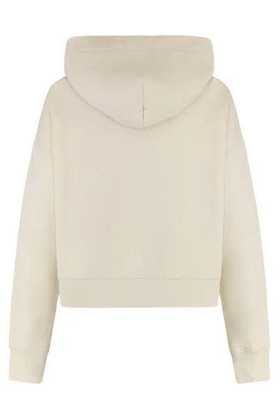 Canada Goose Muskoka Cotton Hoodie With Ribbed Edges In Neutral
