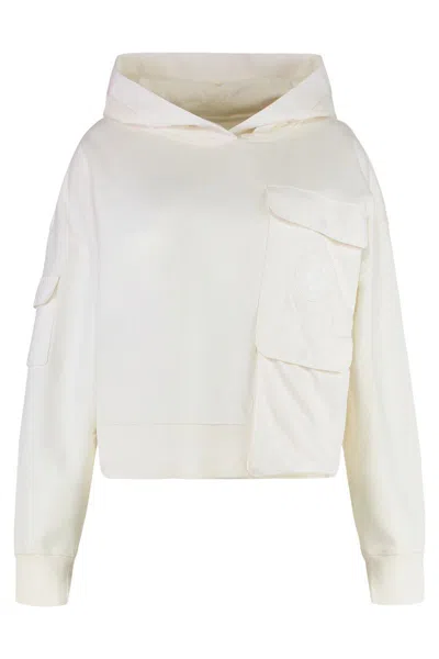 Canada Goose Cotton Hoodie With Front Pocket And Hood In Neutral