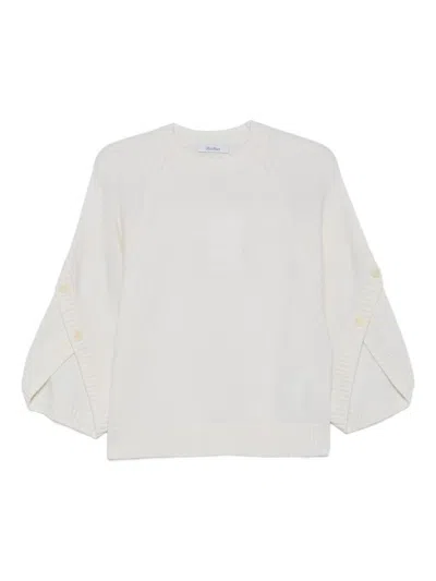 Max Mara Ampex Wool And Cashmere Over Sweater In Neutral
