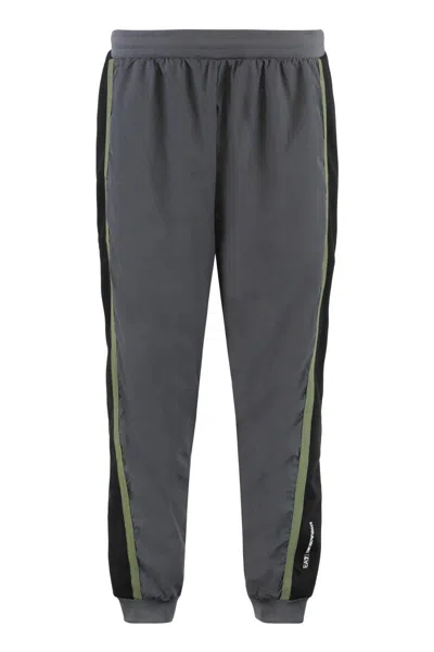 Ea7 Emporio Armani Techno Fabric Track Pants In Gray