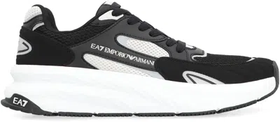 Ea7 Crusher Distance Sonic Mix Sneakers In Black
