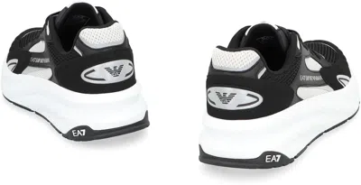 Ea7 Crusher Distance Sonic Mix Sneakers In Black