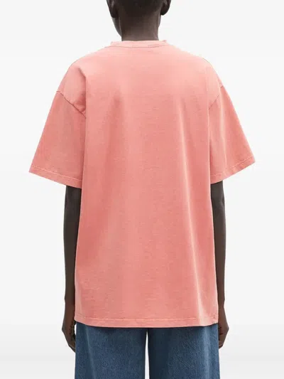 Aries Logo-print T-shirt In Pink