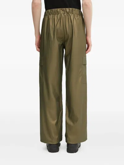 Rains Drawstring Cargo Trousers In Green