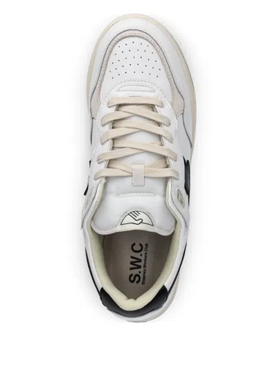 Stepney Workers Club Pro-cup Leather Panel Sneakers In White