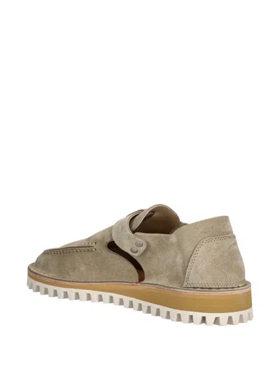 Fracap Buckle-strap Suede Mules In Neutral