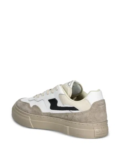 Stepney Workers Club Pearl S-strike Panel Sneakers In White