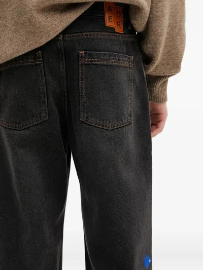 Ader Error Cotton Jeans In Black