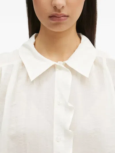 Samsoe & Samsoe Ruffled Collared Shirt In White