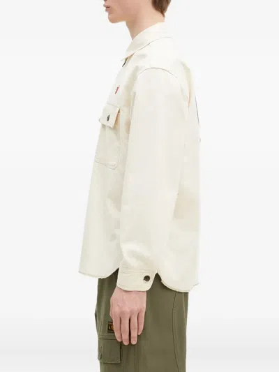 心形LOGO拉链领衬衫