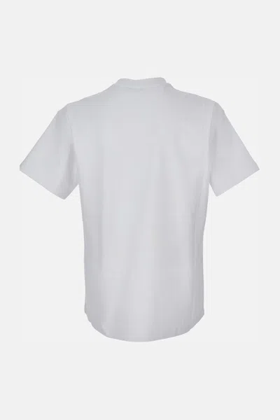 Givenchy White T-shirt With Maxi Logo On The Front In Cotton Man In White