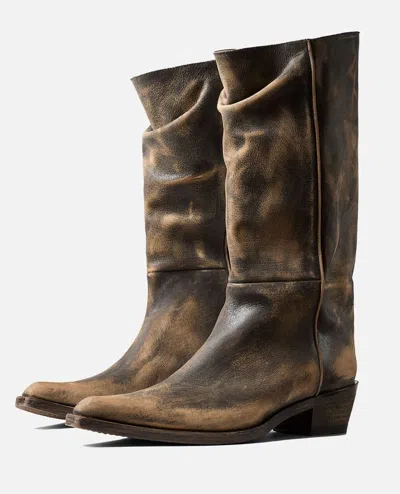 Khaite Clive 25 Leather Boots In Multi