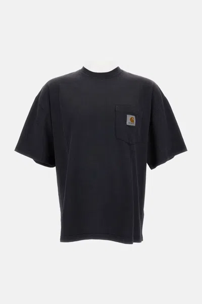 Carhartt S/s Hudson Pocket T-shirt In Black
