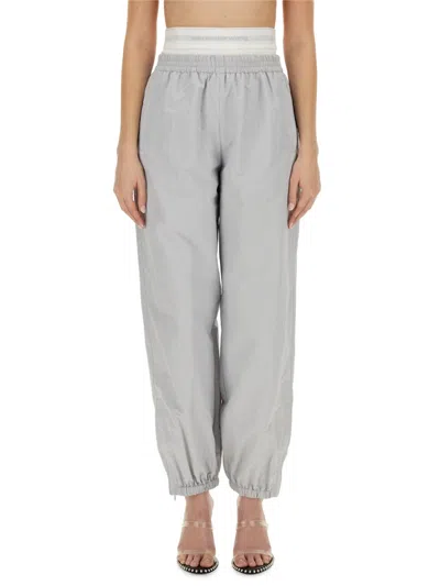 Alexander Wang Sports Pants With Integrated Underwear In Brown