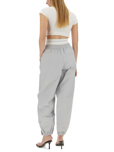 Alexander Wang Sports Pants With Integrated Underwear In Brown