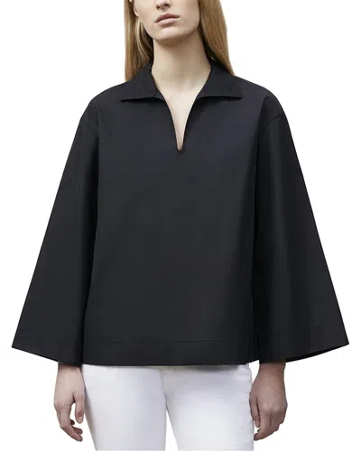 Lafayette 148 New York Dales Shirt In Black