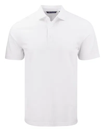 Cutter & Buck Advantage Tri-blend Pique Mens Big And Tall Polo Shirt In White