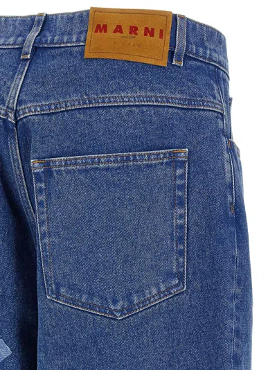 Marni Relaxed-fit Wide Leg Denim Jeans In Blue