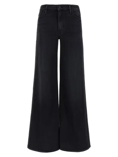 Mother The Roller Sneak Denim Jeans In Black