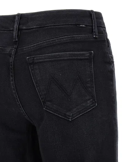 Mother The Roller Sneak Denim Jeans In Black