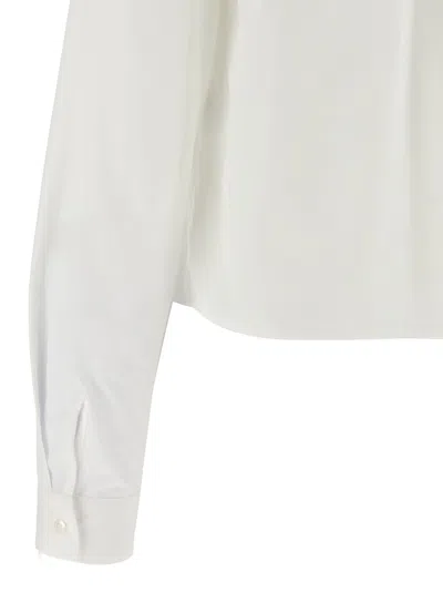 Fabiana Filippi Embellished Collar Long Sleeves Shirt In White