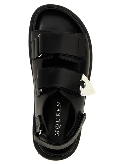 Alexander Mcqueen Mcqueen 'parachute' Sandals In Black