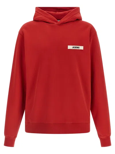 Jacquemus Le Sweatshirt Gros Grain In Red