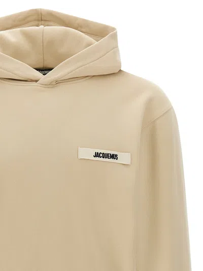 Jacquemus Le Hoodie Gros Grain In Yellow