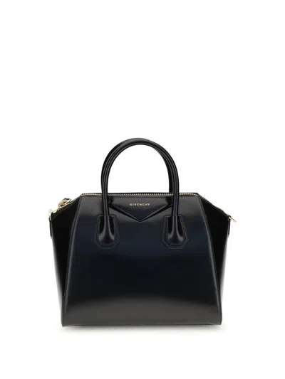 Givenchy Women Box Leather Antigona Mini Handbag In Black