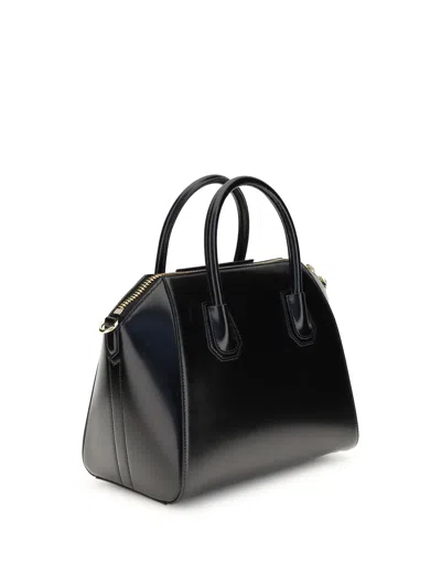 Givenchy Women Box Leather Antigona Mini Handbag In Black