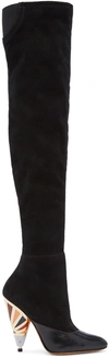 GIVENCHY Black Prism Over-The-Knee Boots