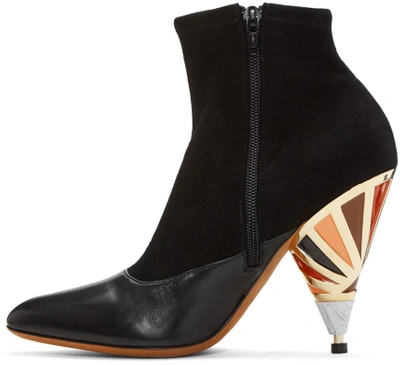 Shop Givenchy Black Prism Heel Boots